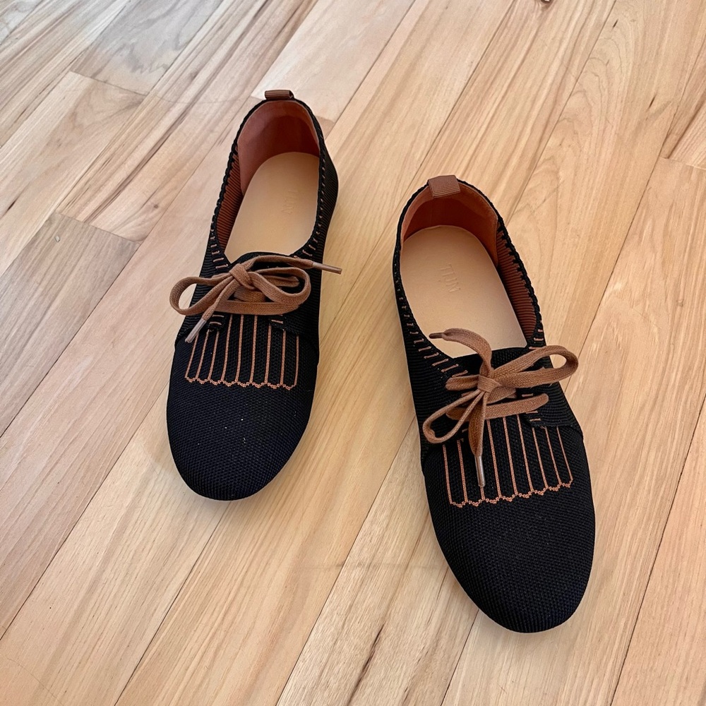 Black and Brown Women's Flats